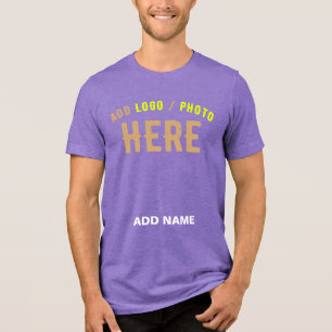 MODERNE, STYLISCH ZOLLBARE VIOLET-ÜBERPRÜFTE MARKE Tri-Blend SHIRT
