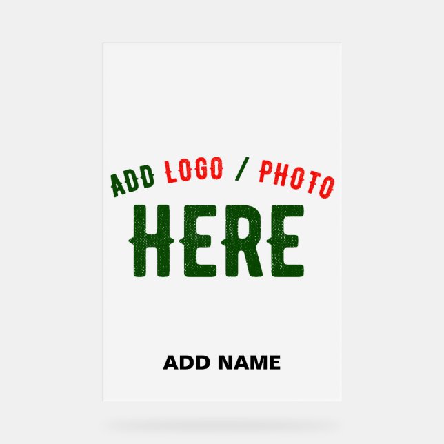 MODERNE, STYLISCH ZOLLBARE WEISSE, ÜBERPRÜFT MARKI ACRYLSCHILD (Vorderseite)