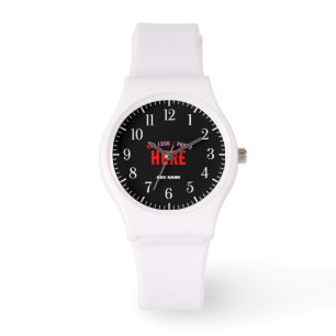 MODERNE, STYLISCH ZOLLBARE WEISSE, ÜBERPRÜFT MARKI ARMBANDUHR