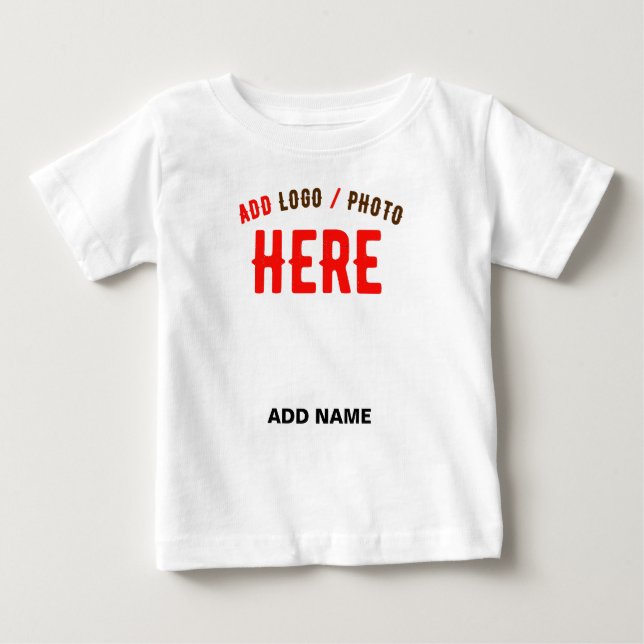 MODERNE, STYLISCH ZOLLBARE WEISSE, ÜBERPRÜFT MARKI BABY T-SHIRT (Vorderseite)