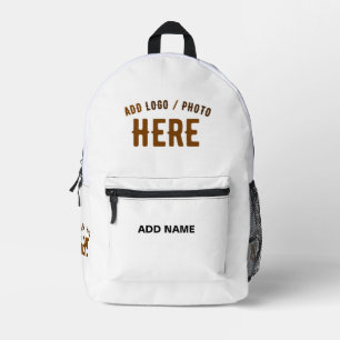 MODERNE, STYLISCH ZOLLBARE WEISSE, ÜBERPRÜFT MARKI BEDRUCKTER RUCKSACK