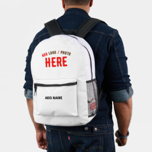 MODERNE, STYLISCH ZOLLBARE WEISSE, ÜBERPRÜFT MARKI BEDRUCKTER RUCKSACK