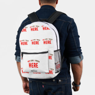MODERNE, STYLISCH ZOLLBARE WEISSE, ÜBERPRÜFT MARKI BEDRUCKTER RUCKSACK