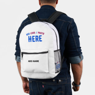 MODERNE, STYLISCH ZOLLBARE WEISSE, ÜBERPRÜFT MARKI BEDRUCKTER RUCKSACK
