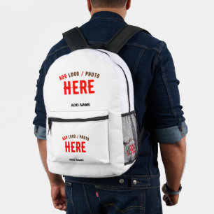 MODERNE, STYLISCH ZOLLBARE WEISSE, ÜBERPRÜFT MARKI BEDRUCKTER RUCKSACK