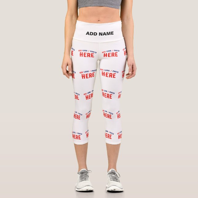 MODERNE, STYLISCH ZOLLBARE WEISSE, ÜBERPRÜFT MARKI CAPRI LEGGINGS (Vorderseite)