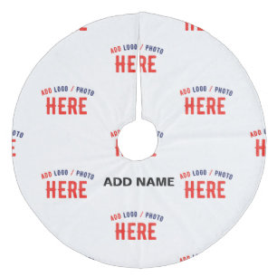 MODERNE, STYLISCH ZOLLBARE WEISSE, ÜBERPRÜFT MARKI FLEECE WEIHNACHTSBAUMDECKE