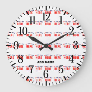 MODERNE, STYLISCH ZOLLBARE WEISSE, ÜBERPRÜFT MARKI GROßE WANDUHR