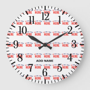 MODERNE, STYLISCH ZOLLBARE WEISSE, ÜBERPRÜFT MARKI GROßE WANDUHR