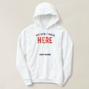 MODERNE, STYLISCH ZOLLBARE WEISSE, ÜBERPRÜFT MARKI HOODIE