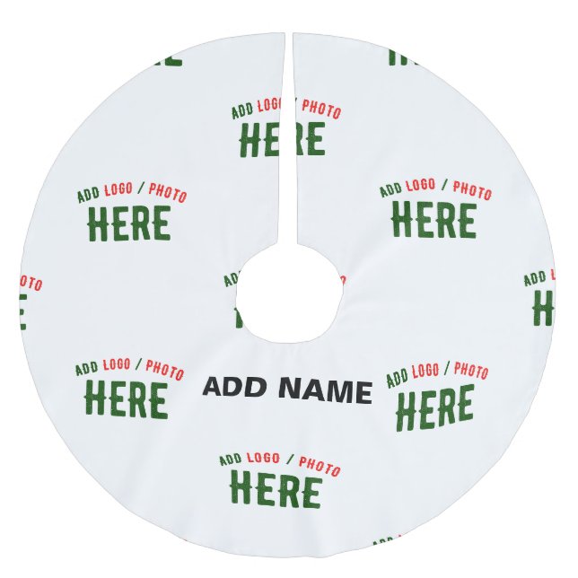 MODERNE, STYLISCH ZOLLBARE WEISSE, ÜBERPRÜFT MARKI POLYESTER WEIHNACHTSBAUMDECKE (Vorderseite)