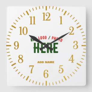 MODERNE, STYLISCH ZOLLBARE WEISSE, ÜBERPRÜFT MARKI QUADRATISCHE WANDUHR