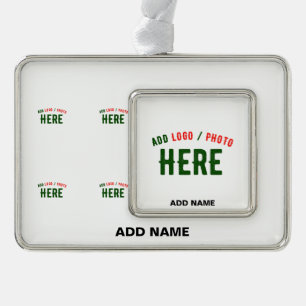 MODERNE, STYLISCH ZOLLBARE WEISSE, ÜBERPRÜFT MARKI Rahmen-Ornament SILBER