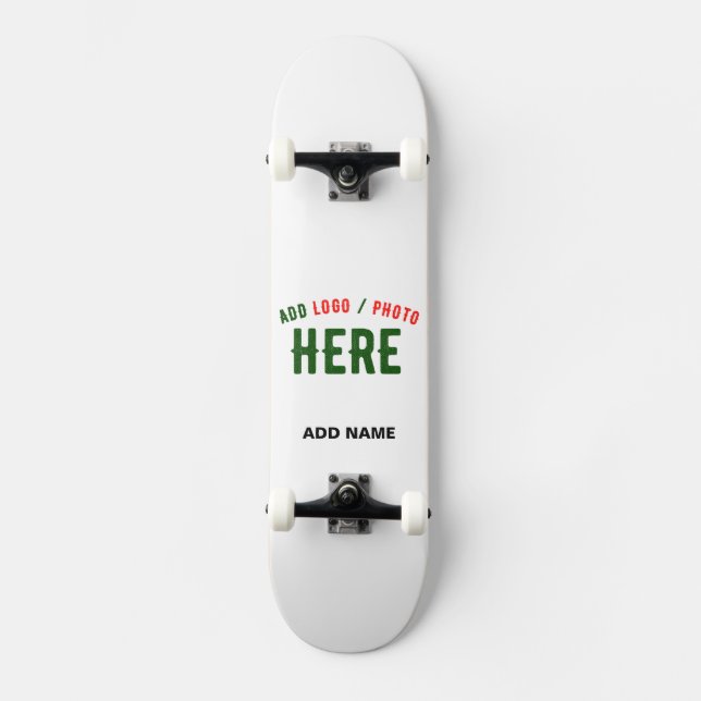 MODERNE, STYLISCH ZOLLBARE WEISSE, ÜBERPRÜFT MARKI SKATEBOARD (Vorderseite)