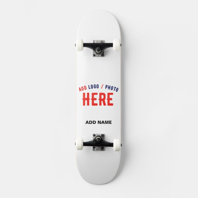 MODERNE, STYLISCH ZOLLBARE WEISSE, ÜBERPRÜFT MARKI SKATEBOARD (Vorderseite)