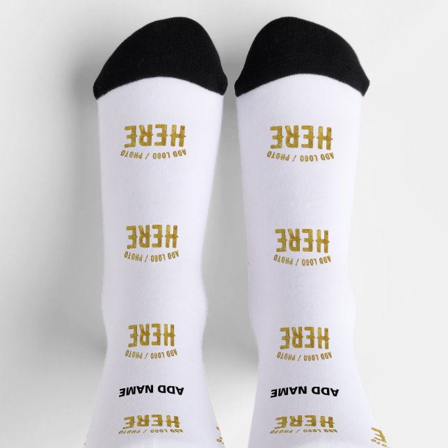 MODERNE, STYLISCH ZOLLBARE WEISSE, ÜBERPRÜFT MARKI SOCKEN (Oben)