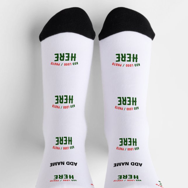 MODERNE, STYLISCH ZOLLBARE WEISSE, ÜBERPRÜFT MARKI SOCKEN (Oben)