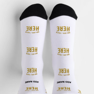 MODERNE, STYLISCH ZOLLBARE WEISSE, ÜBERPRÜFT MARKI SOCKEN