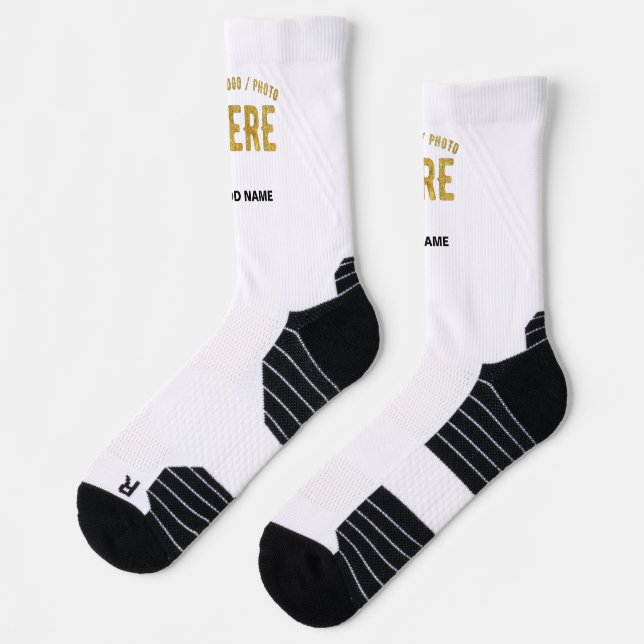 MODERNE, STYLISCH ZOLLBARE WEISSE, ÜBERPRÜFT MARKI SOCKEN (Links)