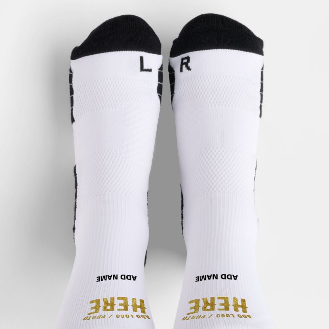 MODERNE, STYLISCH ZOLLBARE WEISSE, ÜBERPRÜFT MARKI SOCKEN (Oben)