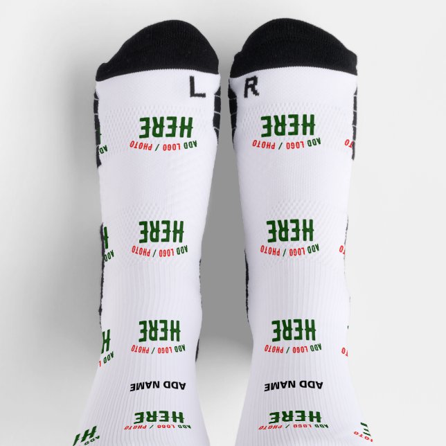 MODERNE, STYLISCH ZOLLBARE WEISSE, ÜBERPRÜFT MARKI SOCKEN (Oben)