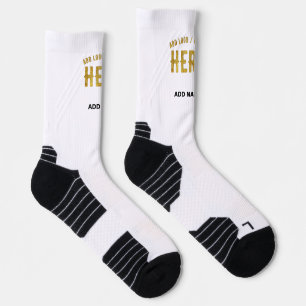 MODERNE, STYLISCH ZOLLBARE WEISSE, ÜBERPRÜFT MARKI SOCKEN