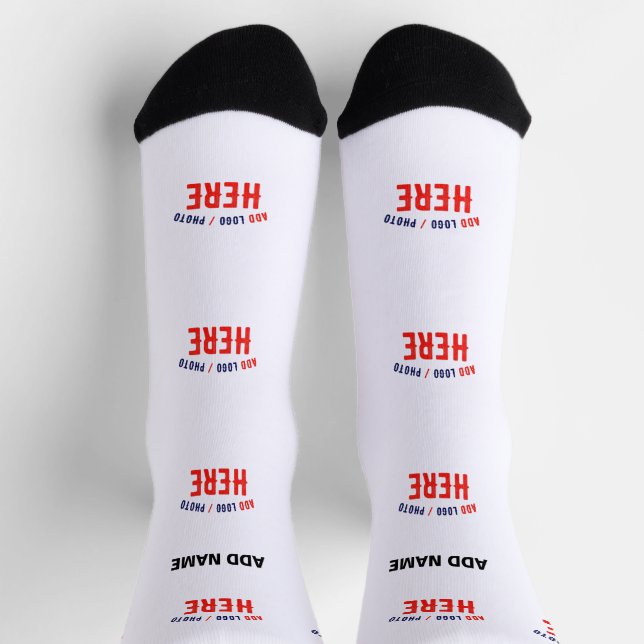 MODERNE, STYLISCH ZOLLBARE WEISSE, ÜBERPRÜFT MARKI SOCKEN (Oben)