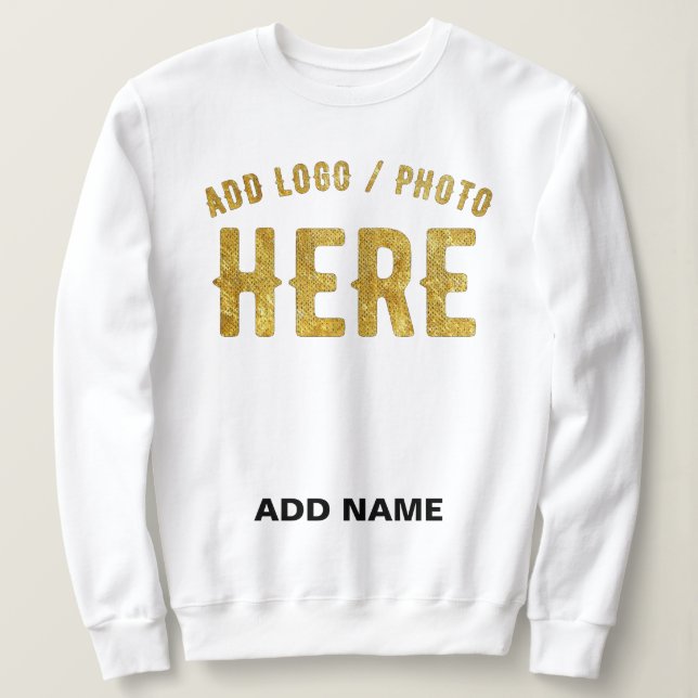 MODERNE, STYLISCH ZOLLBARE WEISSE, ÜBERPRÜFT MARKI SWEATSHIRT (Design vorne)