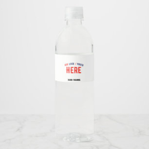 MODERNE, STYLISCH ZOLLBARE WEISSE, ÜBERPRÜFT MARKI WASSERFLASCHENETIKETT