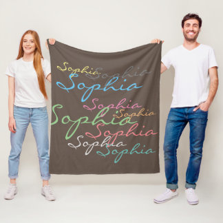 Moderne, stylische, maximalistische Individuelle N Fleecedecke