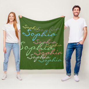 Moderne, stylische, maximalistische Individuelle N Fleecedecke