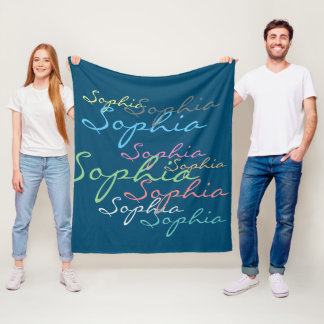 Moderne, stylische, maximalistische Individuelle N Fleecedecke