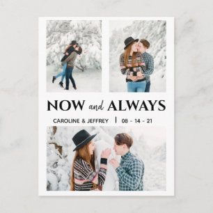 moderne, stylische Multi-Foto-Postkarte Save the D Postkarte