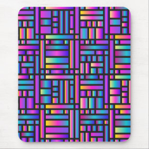 Moderne Stylische Muster - Geometrisches Tartan in Mousepad