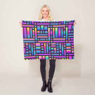 Moderne Stylische Muster - Mode Geometrisches Tart Fleecedecke