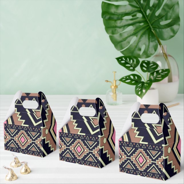 Moderne Südwest-Diamanten-Style Geschenkschachtel (Zahlreiche)