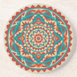 Moderne Südwest-Mandala Getränkeuntersetzer