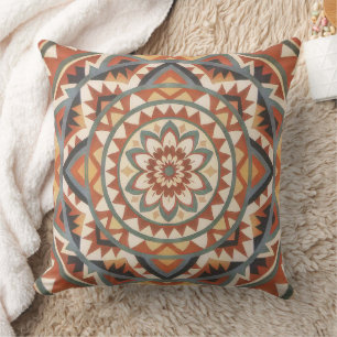 Moderne Südwest-Mandala Kissen