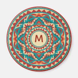 Moderne Südwest-Mandala Magnet