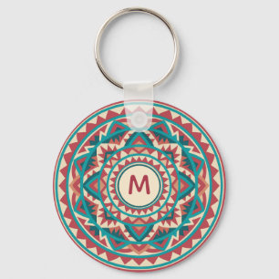 Moderne Südwest-Mandala Schlüsselanhänger