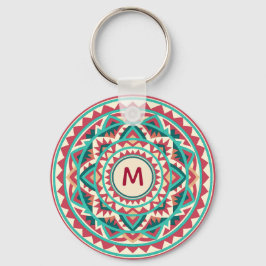 Moderne Südwest-Mandala Schlüsselanhänger