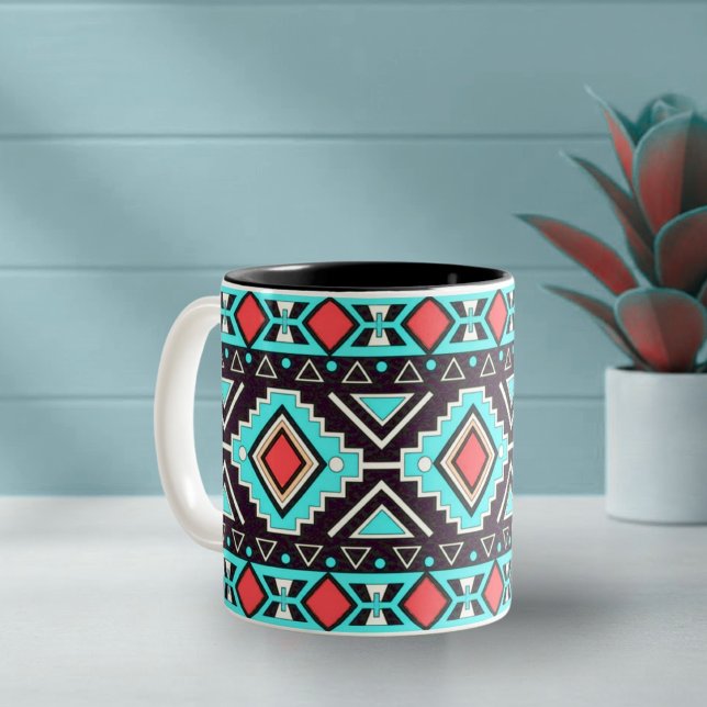 Moderne Südwest-Style Zweifarbige Tasse (Von Creator hochgeladen)
