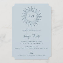 Moderne Sunbury Light Blue Engagement Party