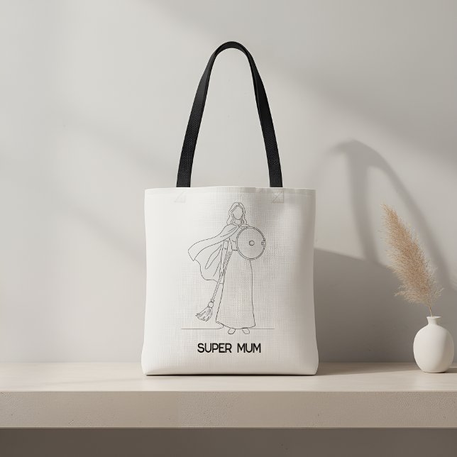 Moderne Super-Mama-Krieger-Linienkunst (Von Creator hochgeladen)