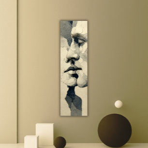 Moderne surrealistische Porträt Fragmentierte Ve Leinwanddruck