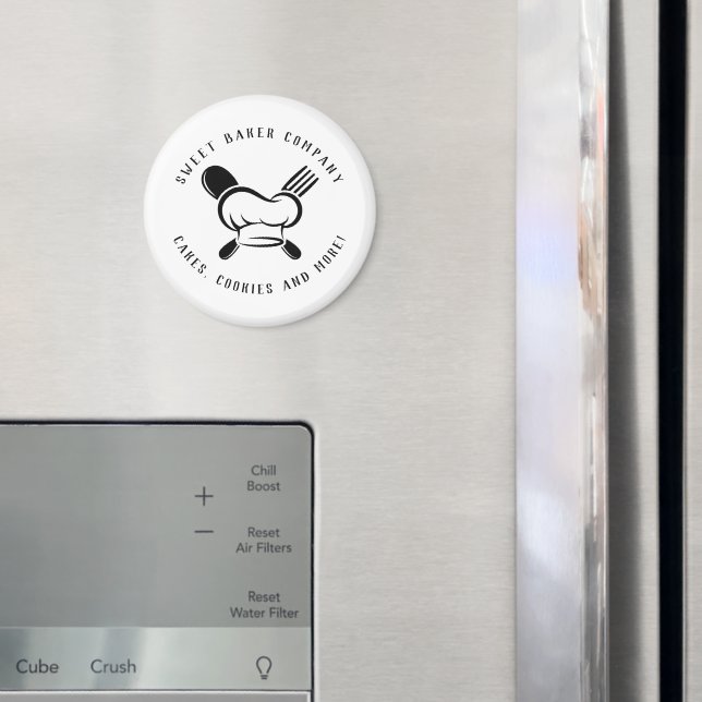 Moderne Süßbäckerei Unternehmen Magnet (In Situ (Kühlschrank))