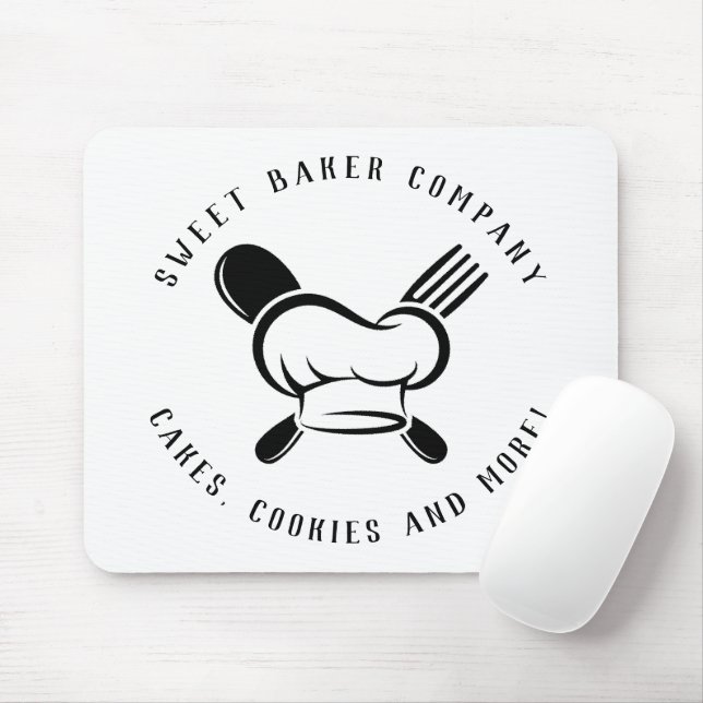 Moderne Süßbäckerei Unternehmen Mousepad (Mit Mouse)