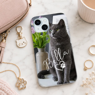 Moderne süße benutzerdefinierte Tierfotos & Name m Case-Mate iPhone Hülle