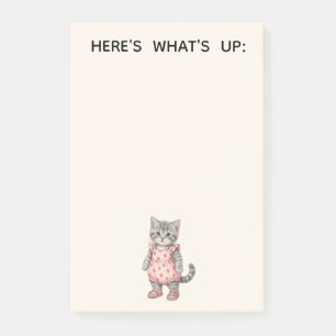 Moderne süße rosa Kitty-Kinder-Geburtstagsdesigns Post-it Klebezettel