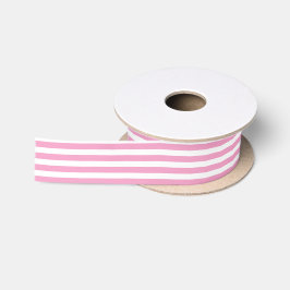 Moderne süße rosa Streifen Ferien Satinband